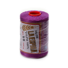 Espiga Nr. 18  100 % Nylon-Omega-Schnur zum Stricken und Hkeln  28 violette Traube