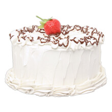 Basta impastare 7 """" Torta smerigliata alla vaniglia realistica con filo di cioccolato e proposito replica di fragola