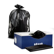 Bolsas de basura de plstico 32-33 galones 2.3 mil negros extra pesados ??bolsa de basura 33 x 39 (100 recuento) (W33LDB3)
