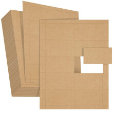 1000 St ck leere bedruckbare Visitenkarten, 3,5 x 2, Kraftpapier, perforierter Karton f r Tintenstrahl- und Laserdrucker, 10 Karten pro Blatt (br