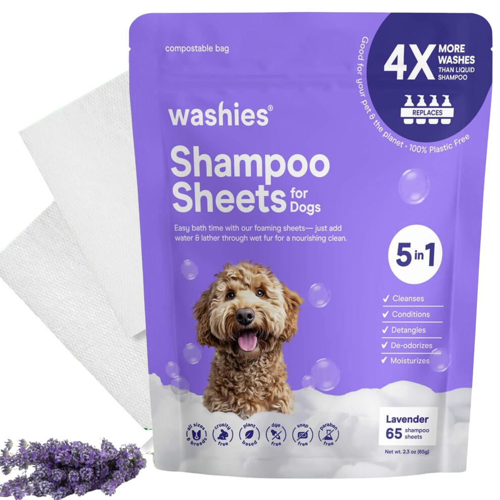 Lavage De Shampooing De Shampooing De Chien Lavande 2X Lavages Que Le Caniche Activ L'eau Liquide Et Le Bain Malodorant Pour Chiens De Bain 65-image