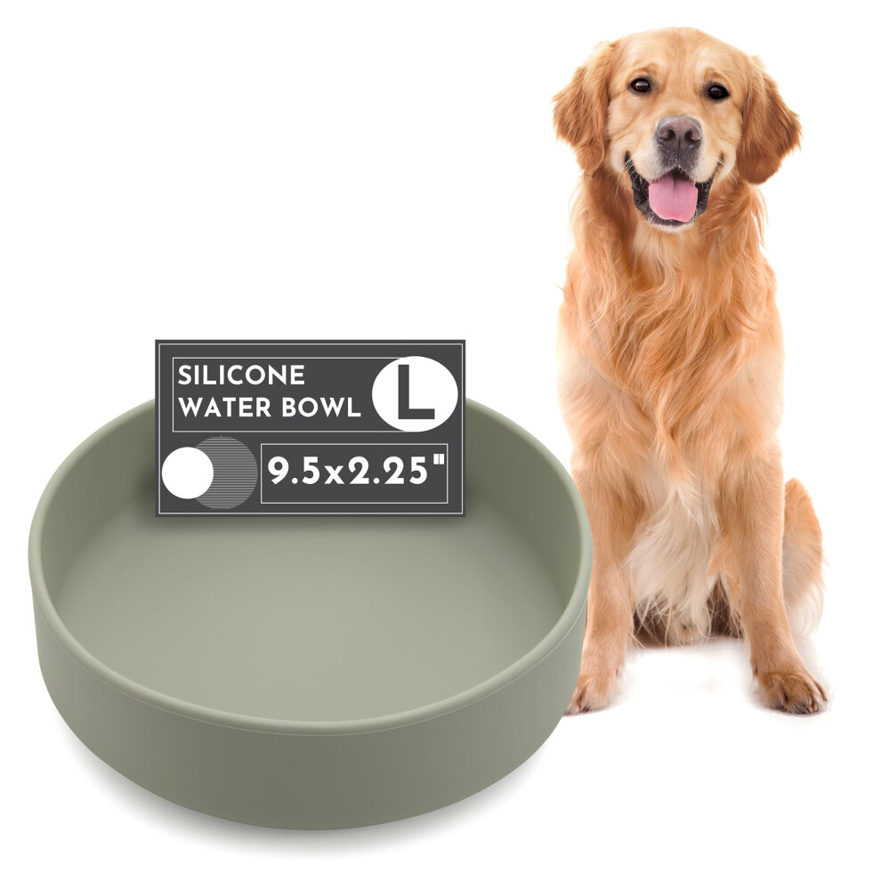 Should We Go? The Perfect Dish Robuster Wassernapf Fr Hunde Kein Verschtten Weniger Kleckern. Kippsicherer Wasser- Und Futternapf Aus Rei-image