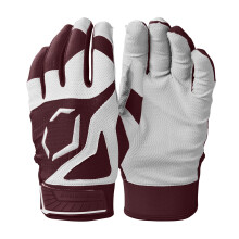 Młodzieżowe rękawice do odbijania Evoshield SRZ-1 - bordowe, młodzieżowe, średnie