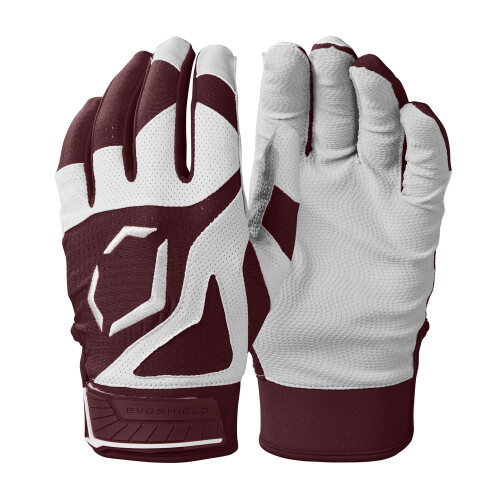 Evoshield SRZ -1 jeugdbatting Gloves - Maroon Youth Medium
