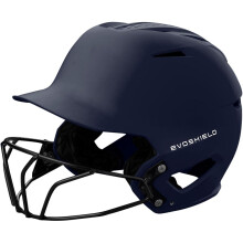 Matowy helm do odbijania EvoShield XVT 2.0 z maska na twarz - granatowy duzy/bardzo duzy