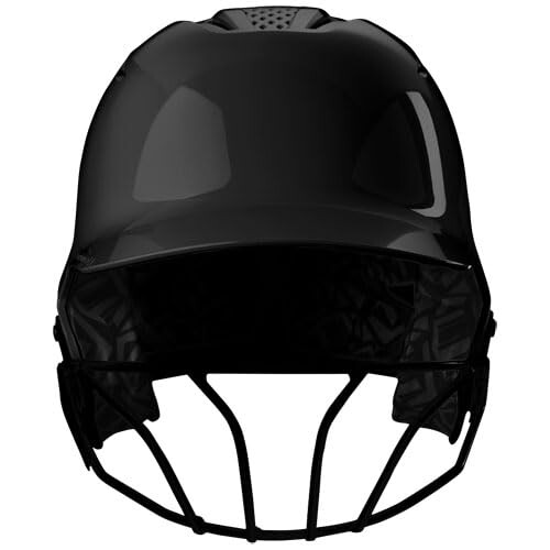 EvoShield XVT 2.0 Gloss Batting Helmet with Facemask - Black  Medium/Large 1
