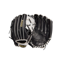 Wilson 2022 A500 Siren 12"""" Fastpitch Infield-Handschuh - Linksh nder-Wurf Schwarz/Wei /Gelb