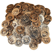 The Dreidel Company St. Patrick's Plastic Pirate Coins Educational & Classroom Learning Activity Party Stipring (50 Pack)