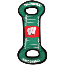 Lemmikkieläimet Ensimmäinen NCAA Football Field Dog -lelu vinkujalla. - Wisconsin Badgers - hinaamiseen ja hakuun. - Luja ja kestävä PET-lelu