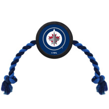 Pets First NHL Winnipeg Jets Puckspielzeug fr Hunde und Katzen. Spielen Sie Hockey mit Ihrem Haustier mit diesem lizenzierten Hundespielzeug als Bel