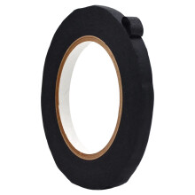 WOD MTC5 Colored Masking Tape Black 3/8 inch x 60 yds. Colorful Teacher Painters Tape for Fun DIY Art & Crafts Lab Labeling Writable & Classroom D