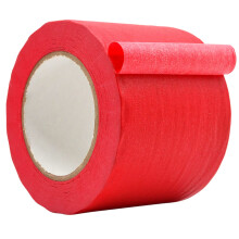 WOD MTC5 Colored Masking Tape Red 4 inch x 60 yds. Colorful Teacher Painters Tape for Fun DIY Art & Crafts Lab Labeling Writable & Classroom Decor