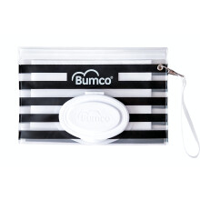 BUMCO Airtight Wipes Dispenser  Keeps Wet  Reusable Refillable Pouch  Diaper Bag Organizer for Travel  Carrying Clutch  Unique Baby Gift for Girl