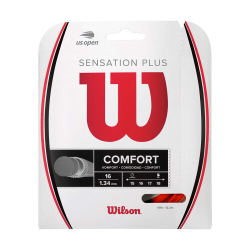 Wilson Wilson Sensation Plus 16 Tennis Snaren - Set, Rood