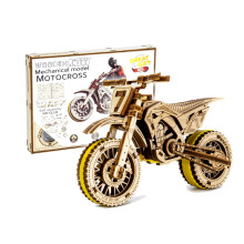 WOODEN.CITY Motocross 3D-Puzzle fr Erwachsene  Hobby-Set zum Bau Ihres eigenen Holzfahrrads  3D-Modell-Motorrad-Bausatz  Holz-Modellbausatz