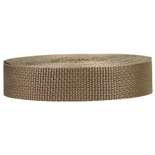 Strapworks Lichtgewicht Polypropyleen Webbing - Poly Strapping voor Buiten DIY Gear Reparatie - 1 Inch x 50 Yards - Tan