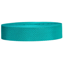 Strapworks Lichtgewicht Polypropeen Webbing - Poly Strapping voor Buiten DIY Gear Reparatie, Huisdier Halsbanden, Ambachten - 1 Inch x 25 Yards - Teal