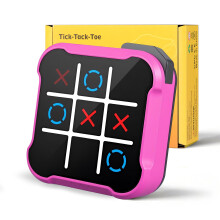Tic Tac Toe Game 4 in 1 Handheld Educational Game Machine Electronic Tic Tac Toe Game for Education and Memory Growth Home Toy Board Game for