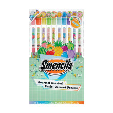 Pastellfarbene Smencils patentierte Gourmet-Duft-Buntstifte aus recycelten Zeitungen, 10 Stck, Geschenke fr Kinder, Schulbedarf, Klassenzimmer-Be