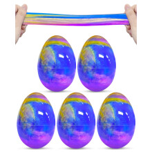 Greingways 5 Pack Huevos de Pascua Rellenos Juguetes de Slime Galáctico, Rellenos para Cestas de Pascua