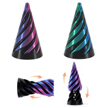 Onmogelijk Kegel, Spiraal Kegel Fidget Speelgoed, Onmogelijk Piramide Passthrough Speelgoed, 3D Geprinte Spiraal Kegel