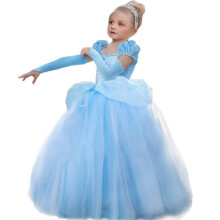 SNDSHOP Askepot prinsesse kjole kostume til sm?b?rn piger Halloween 2-11T