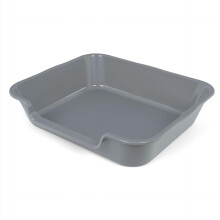 Ying Tutu 1 pak extra grote kattenbak (ABS-materiaal) Senior kattenbak met lage instap voor geriatrische katten Grote katten Jumbo huisdierveilig