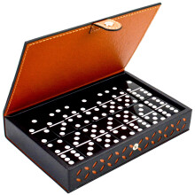 Vovotuzzi Set domino per adulti e bambini - Set domino doppio da 6 - Set domino per bambini e adulti Gioco da tavolo classico per serate in famig
