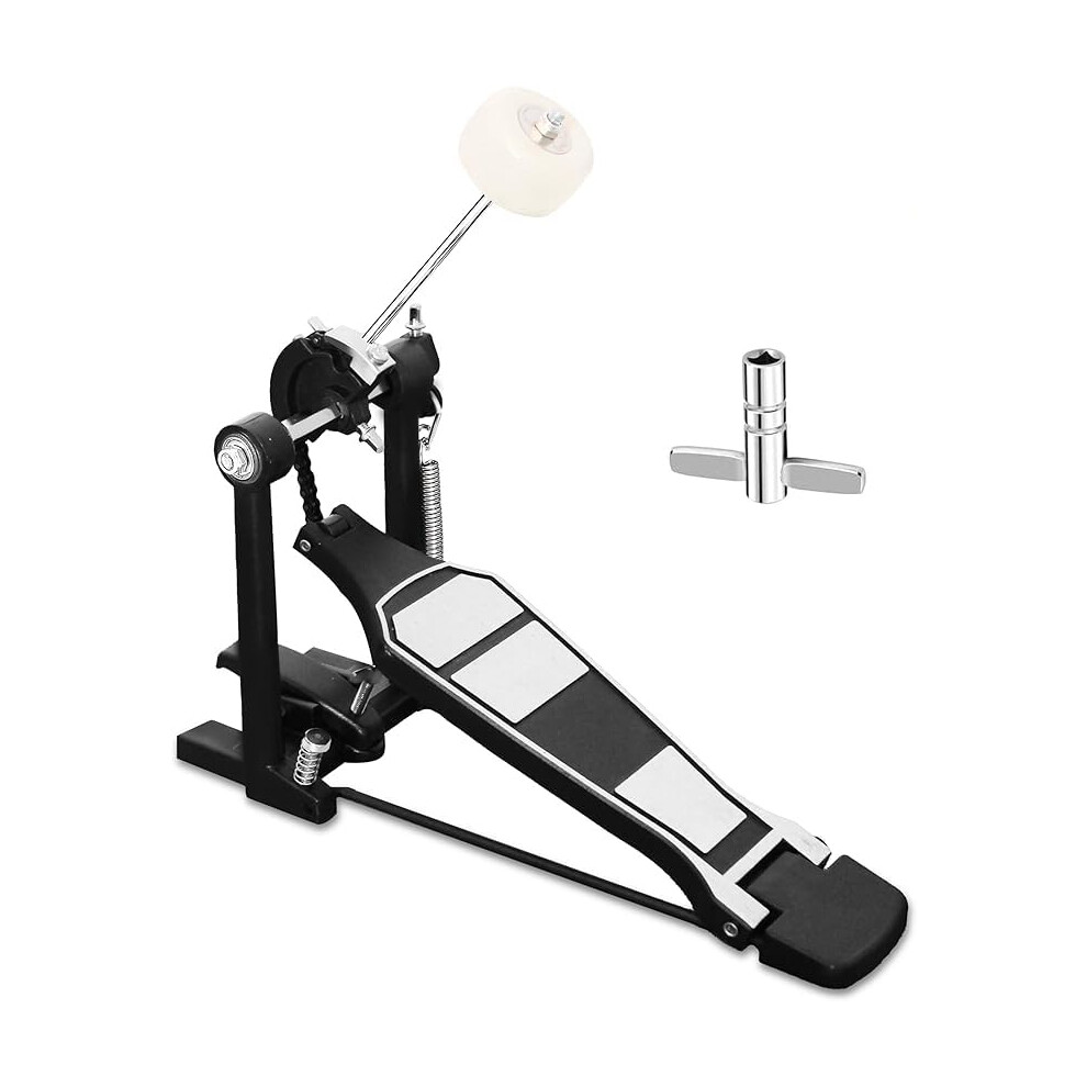 Single Bass Drum Pedal Kick Drum Pedal for Drum Set Instrument Single-Chain Drum Foot Pedal for Beginner & Pro Drummers