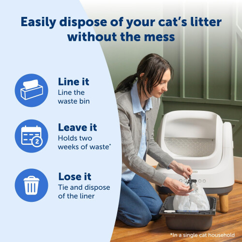 PetSafe PetSafe Waste Bin Liners - Drawstring Liners for ScoopFree OpenSky Cat Litter Box - Easy Cleanup  15 Count 2