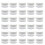 30 Pcs Sample Containers  10 Gram Mini Sample Jars for Cosmetic  Eye shadow  White Lid 1