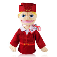 Rollenspel Handpoppen Handpluche Chef Dokter Brandweerman Piraat Detective Atleet Verpleegster Werknemer Handpop Speelgoed Poppen voor kinderen V