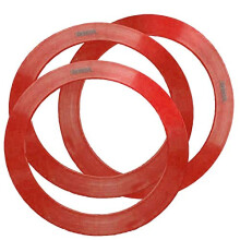 Anis de malabarismo Zeekio Junior - 9,5"""" de dimetro - timo para iniciantes - Conjunto de 3 (vermelho)