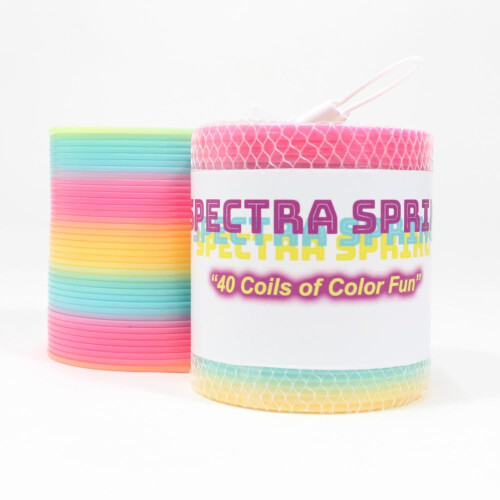 Zeekio Spectra Spring  8,6 cm Feder (Regenbogen  2er-Pack)