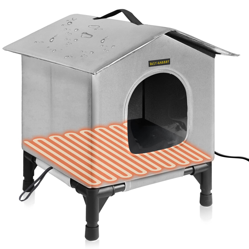 Maison de chats chauffs pour chats intrieurs en hiver un abri entirement isol tanche pour les chats errants et sauvages idaux pour les mais