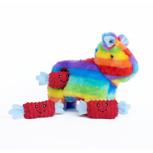 ZippyPaws Burrow - Interactive Dog & Puppy Toys for Boredom Stimulating Pet Products to Keep Them Busy Hide & Seek Plush Dog Puzzle Enrichment Sque