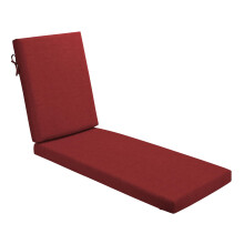 Arden Foam Outdoor Chaise Lounge Cushion 21 x 72 Made with ProFoam Rain-Proof Fade Resistant Ruby Red Leala