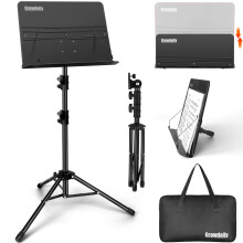 Vouwbare Muziekstand, Draagbare Muziekstand Voor Bladmuziek Met Draagtas