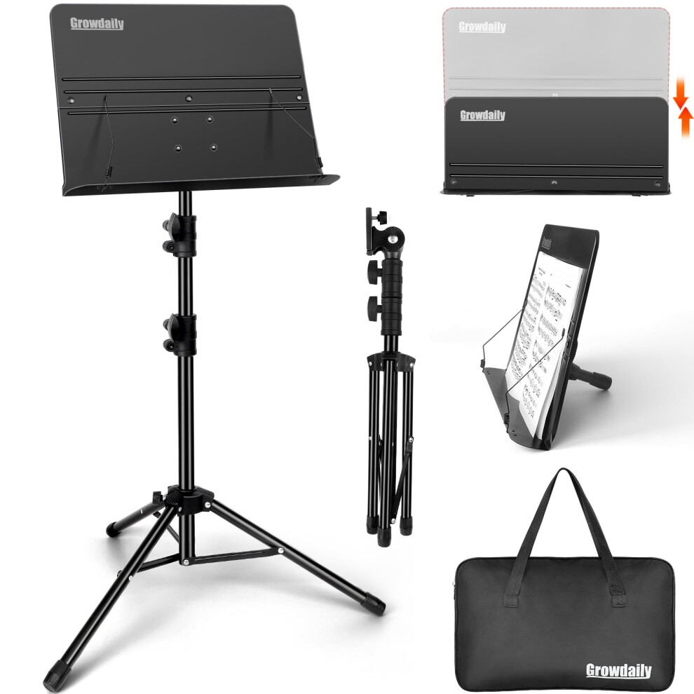 Music Stand Folding Music Stand Portable Music Stand For Sheet Music 2 Foldable Music Stand Sheet Music Stand With Carrying Bag Matte Frosted Me