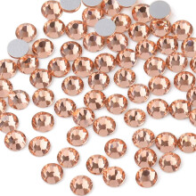 beadsland Tasainen kristalli strassikiviä pyöreitä helmiä kynsitaidetta ja askarteluja varten Liima Fix Champagne (2,9-3,0 mm) SS12/1440 kpl