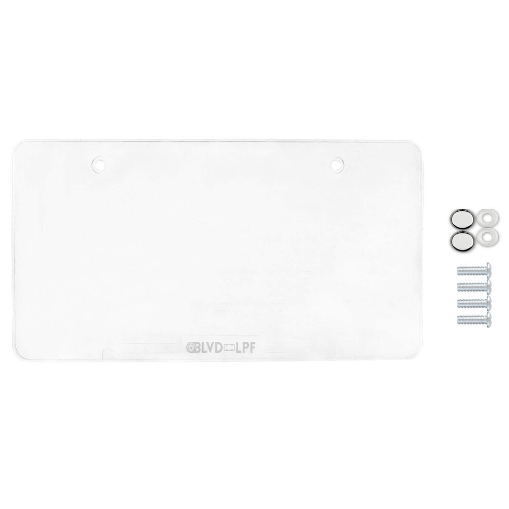 Blvd-Lpf Obey Your Luxury Car License Plates Shields 1 Pack Clear Flat Design Novelty Universal Plate Covers Unbreakable Frame Covers To Protect Fron 653718116855