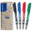 Pilot Pilot 2,0 mm V-Sign Pen Liquid Ink Tip - Sort/Bl/Rd/Grn (pakke med 4) 1