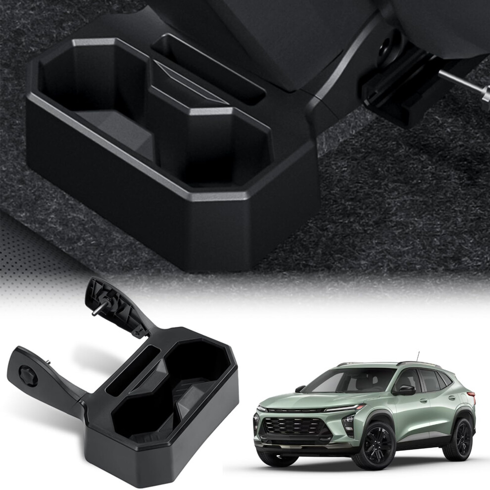 Abystar Backseat Floor Cup Holder Console Mounted Drink Holder Rear Storage Organizer Interior Accessories Compatible With Chevrolet/Chevy Trax 2024 2 699838170063