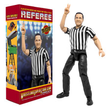 Figure Toy Company Ultimate Three Counting & Talking Action figure dell'arbitro di wrestling con articolazione deluxe per le figure d'azione di wrest