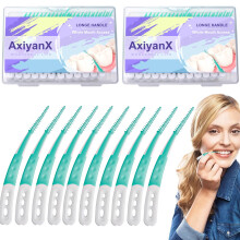 AxiyanX 168PCS Tandenborstels voor het reinigen van tanden Wegwerp interdentale ragers Tussen de tanden Tandenborstelstokjes voor tanden Gezondhe