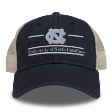 The Game Split Bar Design Trucker Mesh Hat Navy Justerbar North Carolina Tar Heels