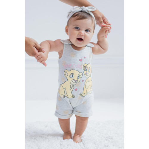 Disney Macaco e tiara para meninas do Rei Leo Simba da Disney Branco 3T 1