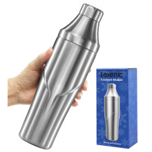 Lexenic 24oz Cocktail-Shaker  isolierte Doppelwand hlt Getrnke gekhlt  kein Feststecken, Drehdeckel, auslaufsicher und mit eingebautem Sieb