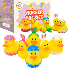 Easter Rubber Duck Toy Bunny Rabbit Duckies for Kids Easter Eggs Bath Birthday Gifts Baby Showers Summer Beach and Pool Activity 2"""" (25-Pack)