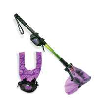 GoGo Stik Catch-N-Go! Melhor coletor de coc. Pegue coc em caminhadas. Distribuidor de bolsa de rolo com ala telescpica de alumnio e ala de